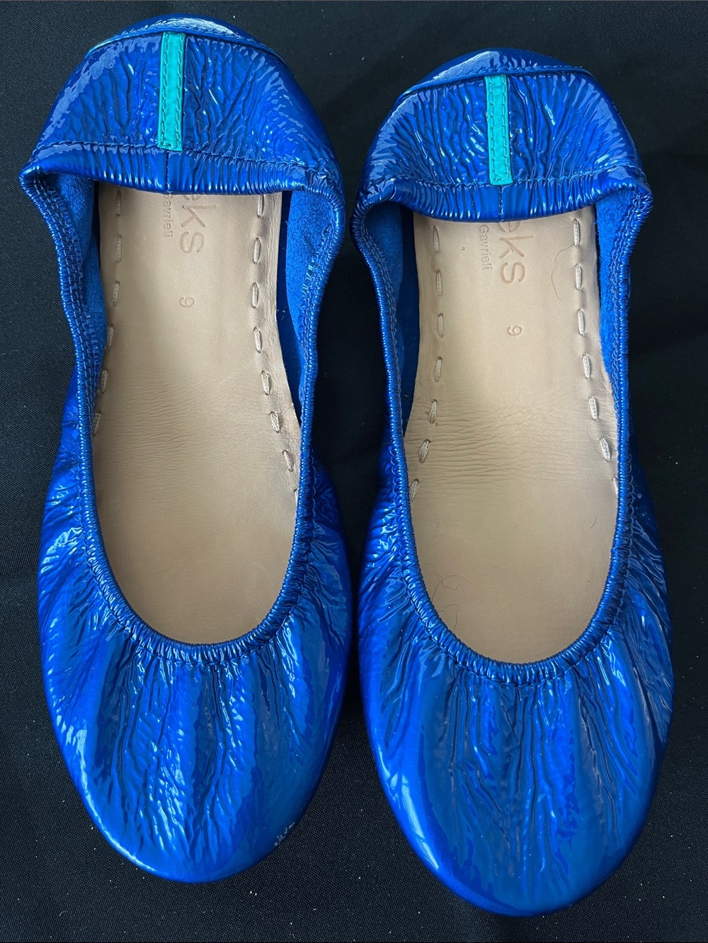 Tieks Sapphire Patent Ballet Flats